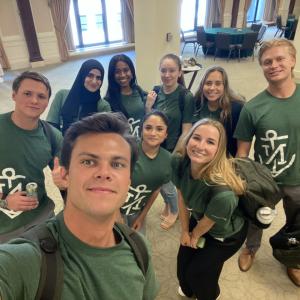 interns smiling together