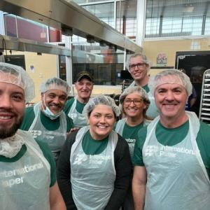 East region plant general managers and Richmond recycling sales reps volunteered for Feed More at the Bayard Community Kitchen in Richmond, Virginia