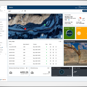 tablet screen with software displayed 