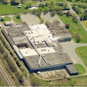 Birds eye view of new International Paper Plant