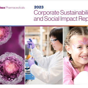 composite image of microscopic particles, a medical lab worker in a white coat, purple gloves, and safety goggles, and a smiling blonde girl in a pink shirt with pink and purple face paint