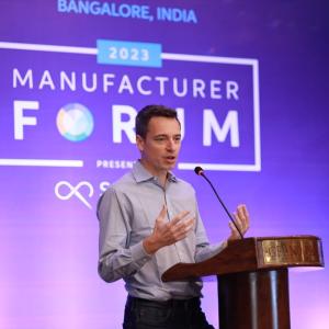 Jeremy Lardeau, vice president Higg Index at the SAC, at the Manufacturer Forum, Bangalore, India