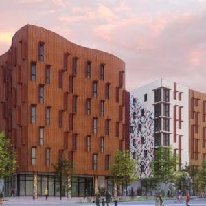 Artist rendering of Africatown affordable housing development in Seattle, WA. 