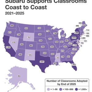 Subaru Supports Classrooms Coast to Coast
