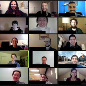 25 people appearing in zoom boxes