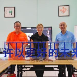 Laura Kohler meeting in China