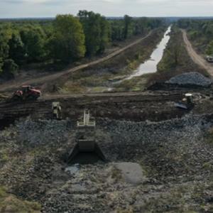 A river that is apart of the Loch Leven project