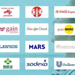 Logos of supporting businesses.