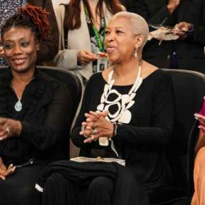 people watching fashion show