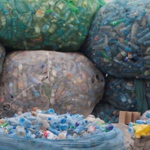 bags of recycled plastic
