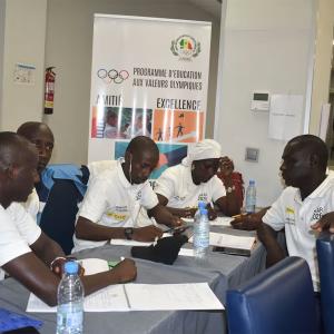 group of people working together