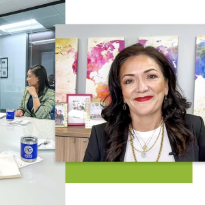 Collage of images of Nina Vaca