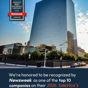 We're honored to be recognized by Newsweek as one of the top 10 companies on their 2026 America's Most Responsible Companies list.