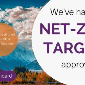 "We've had our NET-ZERO TARGETS approved"