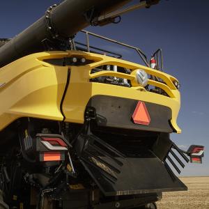 closeup of farm machinery