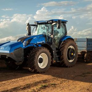 Blue tractor