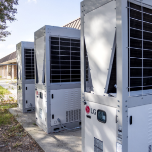 3 HVAC units outdoors
