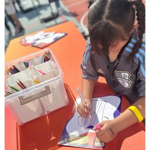 A child writing on paper