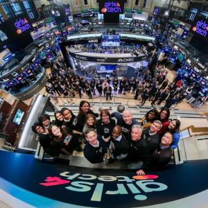 Aerial view of the New York stock exchange.