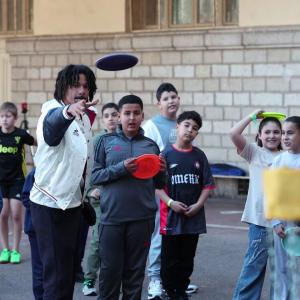 people playing a game