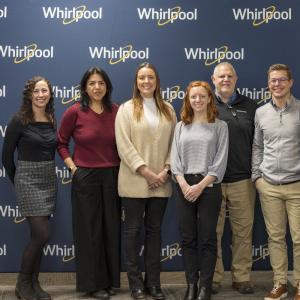 A group posed for the ceremony.