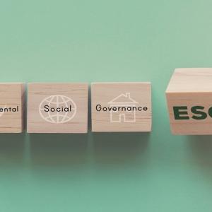 wooden blocks that read environment, social, governance, ESG