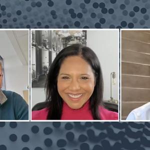 Collage of the three podcast participants.