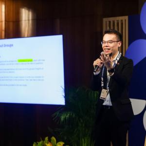 Howard Kwong, senior manager, Public Affairs, APAC, at Cascale, presenting at the Annual Meeting in Hong Kong