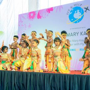 children on stage