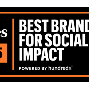 Forbes 2025 Best Brands for Social Impact logo