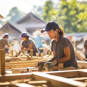 constructing a building frame