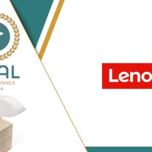 SEAL award and badge. On the right the Lenovo logo.