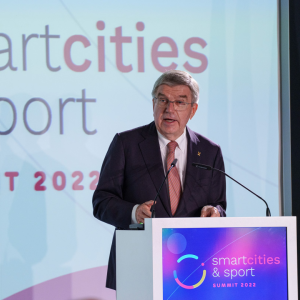 IOC President speaking 