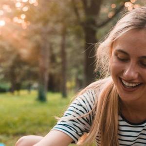 Happy people planting