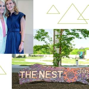 Justin's Place and two people smiling together 