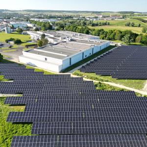 array of solar panels