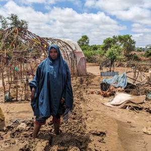 Khadijo Ali Mohamed saw her family's belongings washed away by floods.