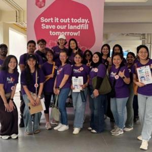 group photo of people working on the campaign
