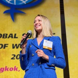 Karla Huerta speaking