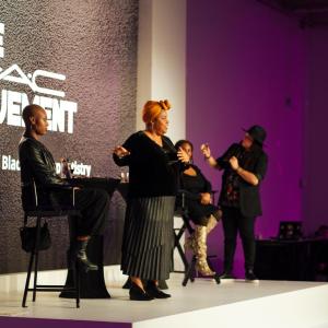 people presenting on stage