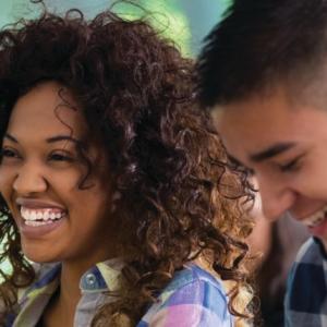 Students smiling