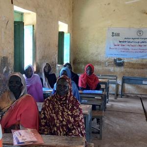 Action Against Hunger is working with women in Sudan to spread awareness about gender equity. /Photo by Pedro Javaloyes