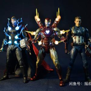 Lighted Marvel figurines