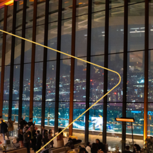 overhead view of the Sustainable Drinks Fundraiser