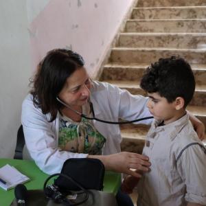 Action Against Hunger reaches more than 1 million people across Syria with our health and nutrition, food security and livelihoods, and emergency response programs. / Photo by May Mahmoud