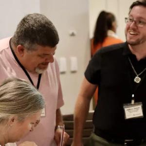 three people together