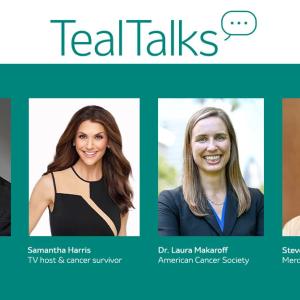 four profiles of hosts. "Teal talks" at the top