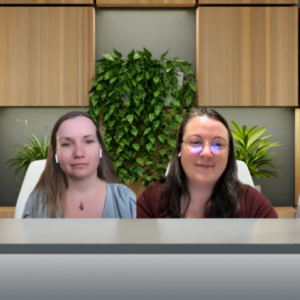 six women in a virtual board room