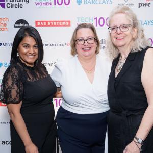 Alison Pain and two other women smiling