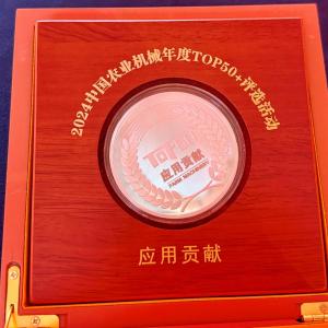 Close up of the award